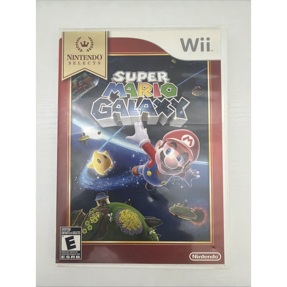Super Mario Galaxy (Nintendo Wii, 2007) CIB w/ Manual Nintendo Selects TESTED